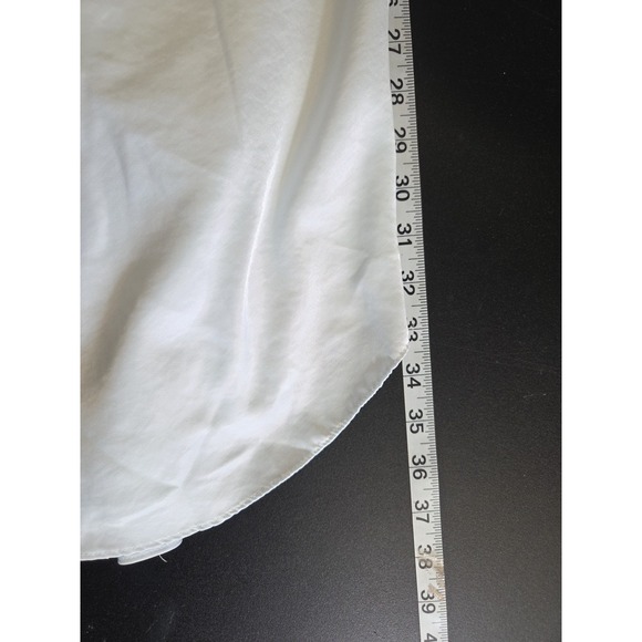 Vintage Priamo Shiny Satin Light Blue White Lace Trim Nightgown Lounge‎ USA Sz S - Picture 7 of 9